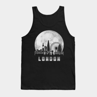 London United Kingdom Skyline Full Moon Tank Top